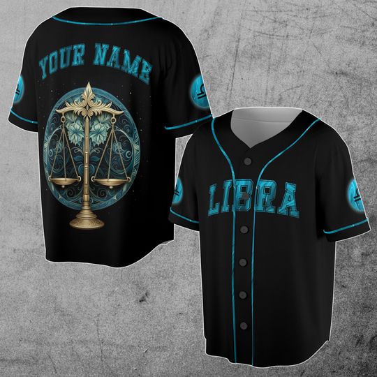 Libra Baseball Jersey, Zodiac Jersey, Birthday Gift