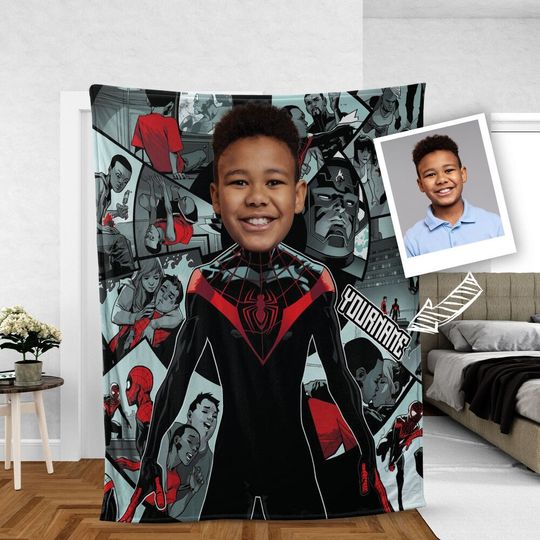 Personalized Spider-Man Blanket, Superhero Blanket