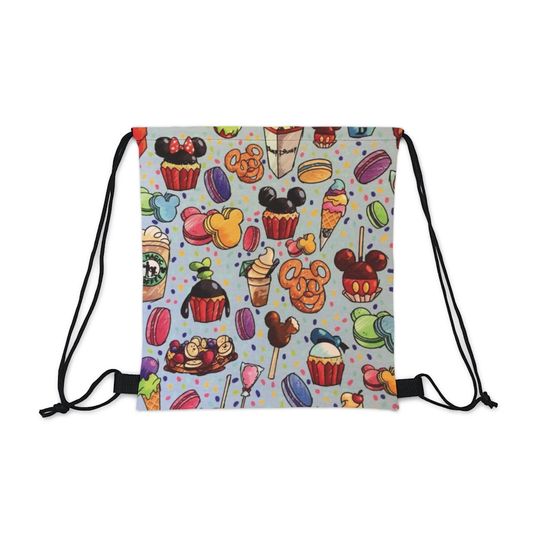 Outdoor Drawstring Bag - Disney Snacks