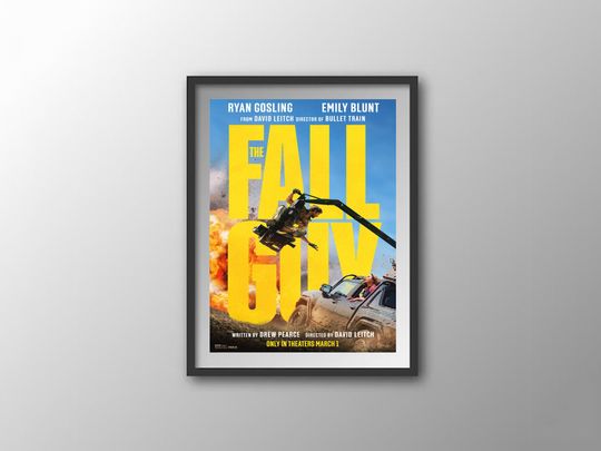 Discover The Fall Guy Movie Poster, Ryan Gosling Poster, Home Decor
