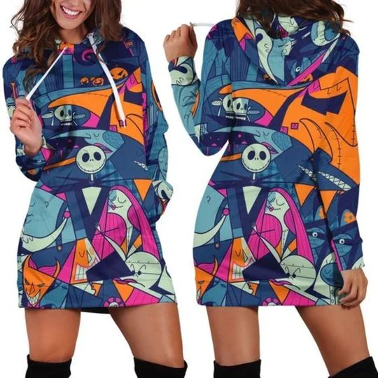 Discover Disney Jack Skellington Hoodie Dress, Disney Hoodie Dress