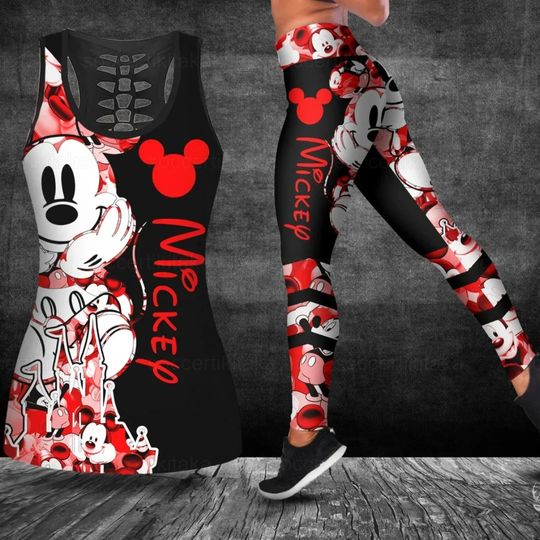 Discover New Mickey Mouse Women's Tank Top Leggings Set