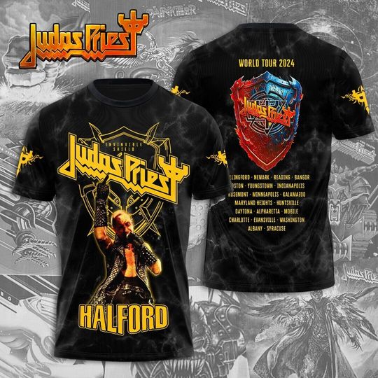 Judas Priest Rock Band Rob Halford T-Shirt, Judas Priest Shirt