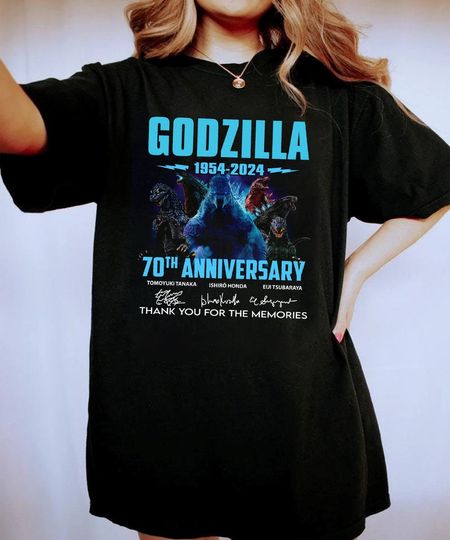 Discover God zilla Minus One Shirt, 70 Years 1954 2024 God zilla Shirt