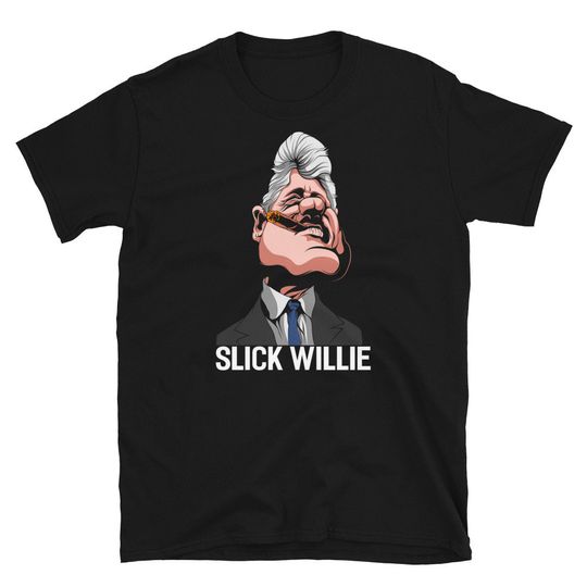 US 42nd President Bill Clinton Slick Willie T-Shirt