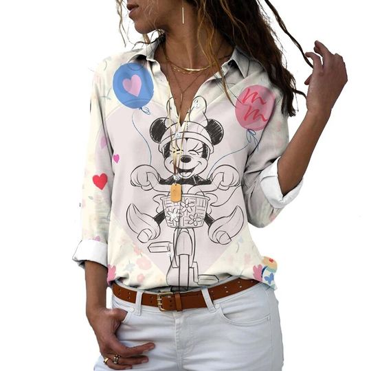 Spring Autumn Disney Mickey Casual Shirt