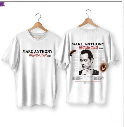 Discover Marc Anthony Historia Tour 2024 T-Shirt, Marc Anthony 2024 Shirt