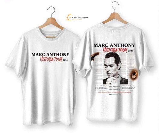 Discover Marc Anthony Historia Tour 2024 T-Shirt, Marc Anthony 2024 Shirt