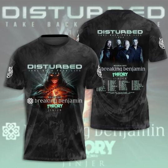 Discover Disturbed Music Band 3D T-Shirt, Disturbed Band Fan Gift