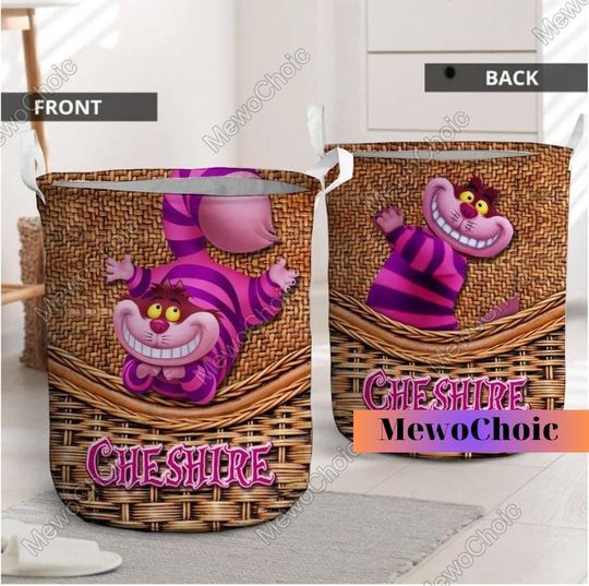 Cheshire Cat Laundry Basket, Disney Cat Storage