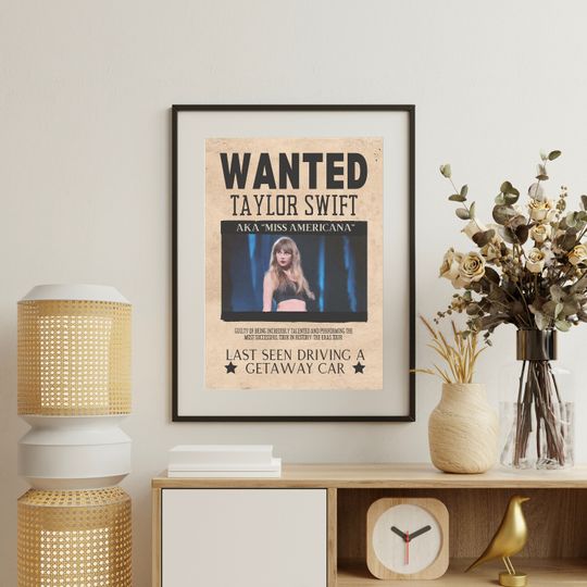 Discover Wanted Taylor, Getaway Car, Eras Tour, taylor version Premium Matte Vertical Posters