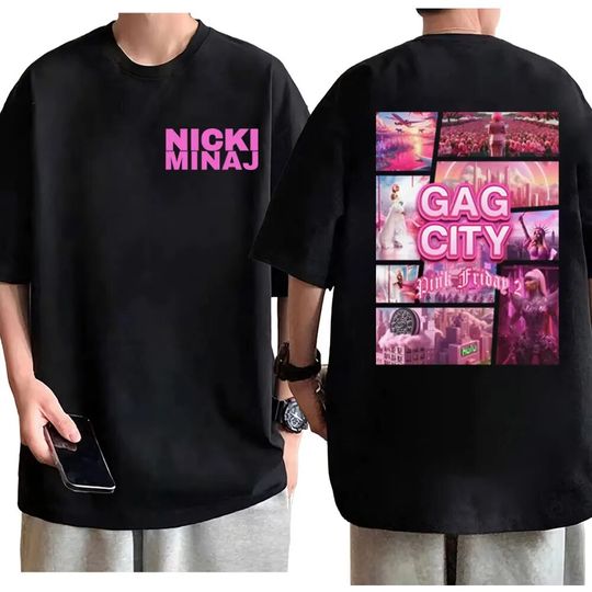 Rapper Nicki Minaj Pink Friday 2 Print T Shirt