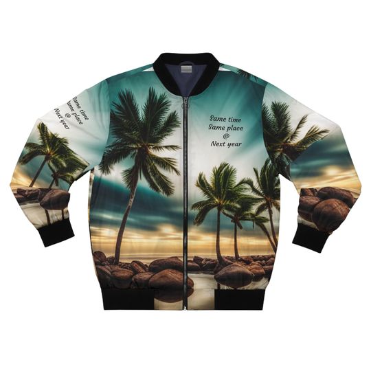 Vintage Men's Bomber Jacket, Retro Men's Bomber Jacket