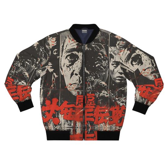 Vintage Japanese Bomber Jacket, Vintage Flowers Bomber Jacket