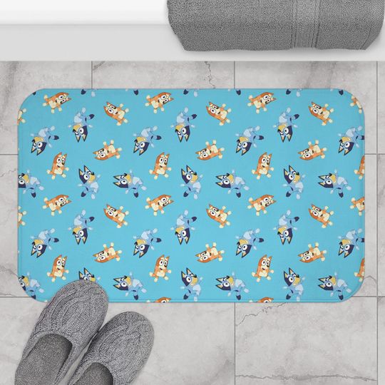 BlueyDad kids Bath Mat