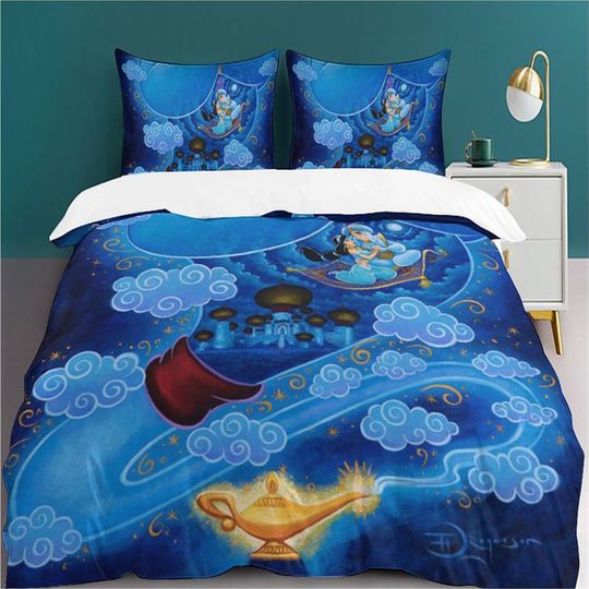 Disney Genie Pillow Cover Duvet Cover Bedding Set