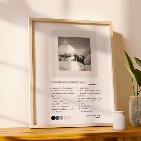 Discover The Tortured Poets Department Album Art Print