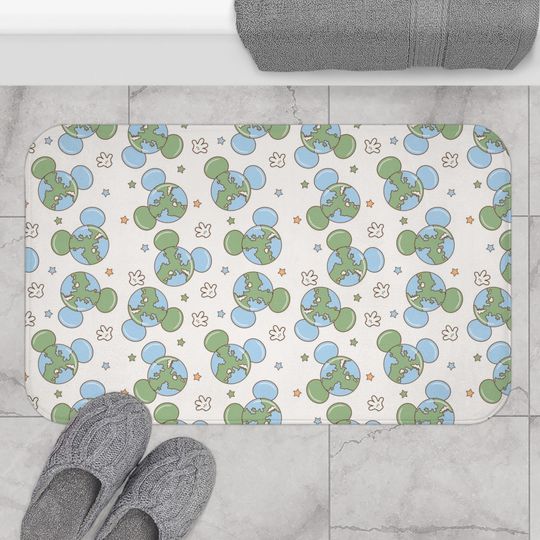 Discover Disney Bath Mat Disney Bathroom Decor Mickey Mouse Bath