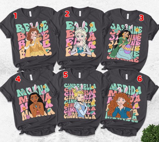 Disney Princess Easter Shirt, Princess Custom T Shirt