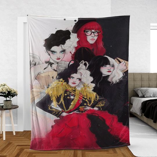 Cruella Disney Comedy Film Throw Blanket Gifts