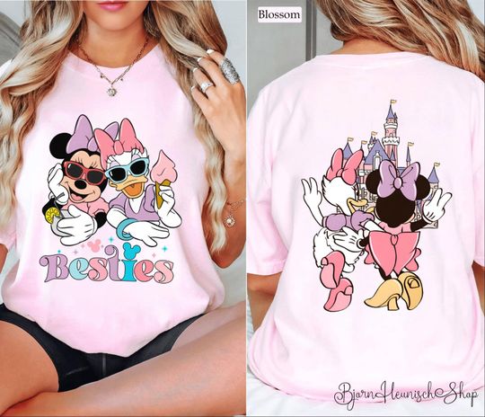 Minnie And Daisy Besties Two-Sided Shirt, Disneyland Besties Double Sided Shirt