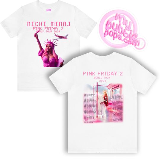 PINK FRIDAY 2 (Nicki Minaj) Gag City 2024 World Tour Shirt