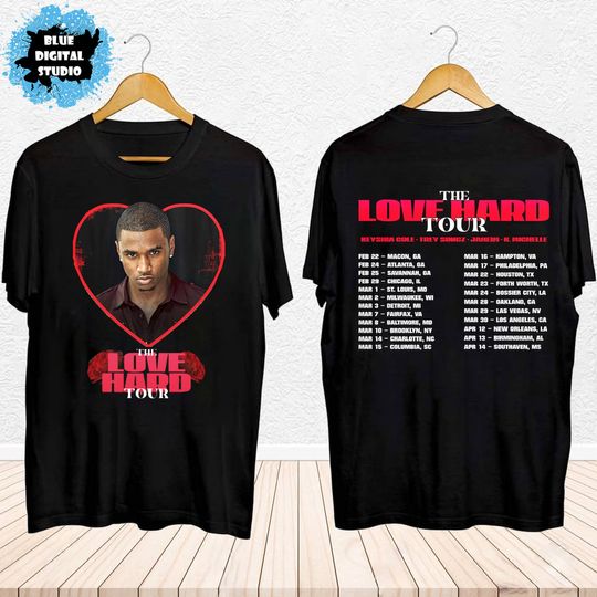 Discover The Love Hard Tour 2024 Shirt, The Love Hard 2024 Concert Shirt