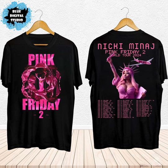 Discover 2024 Nicki Minaj Tour T-Shirt, Gag City Shirt, Nicki Minaj Pink Friday 2 Concert Shirt