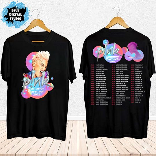 Discover P!nk Pink Singer Summer Carnival 2024 Festival World Tour Shirt