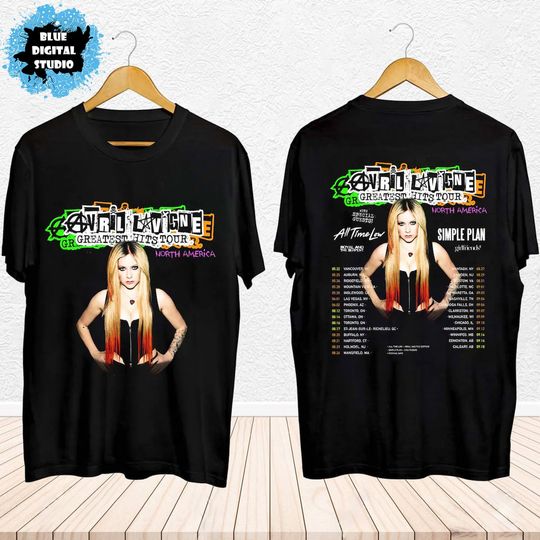 Discover Avril Lavigne 2024 Tour Shirt, Avril Lavigne Fan Shirt, Avril Lavigne 2024 Greatest Hits Tour Shirt