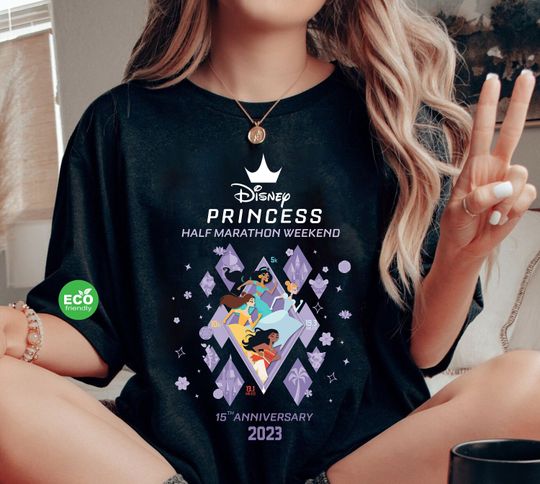Retro Disney Princess Running Shirt, Half Marathon Weekend T-shirt