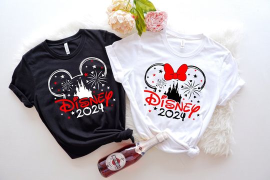 Discover 2024 Disney Family Vacation Shirts, Disney Castle 2024 Shirts, Custom Disney Family Matching Tshirt