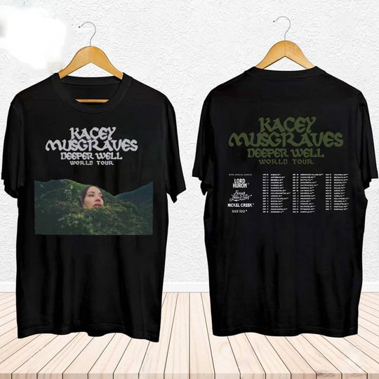 Discover Kacey Musgraves - Deeper Well World Tour 2024 Shirt, Kacey Musgraves Fan Shirt