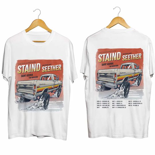 Staind 2024 Tailgate Tour Shirt, Staind Band Fan Shirt, Tailgate 2024 Concert Shirt