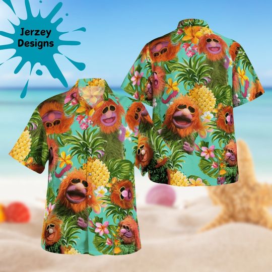 Muppet Mahna Mahna Pineapple 3D Hawaiian Shirt
