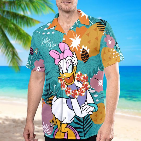Discover Duck Hawaii Beach Shirt, Mouse Movie Hawaiian Shirt