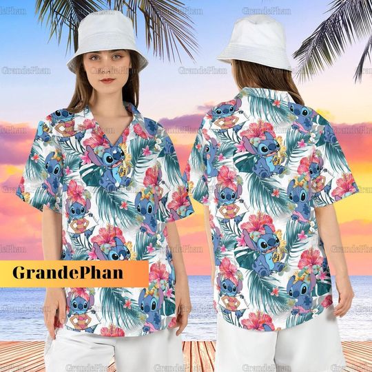 Discover Tropical Stitch Hawaiian Shirt, Lilo And Stitch Summer Hawaii Shirt