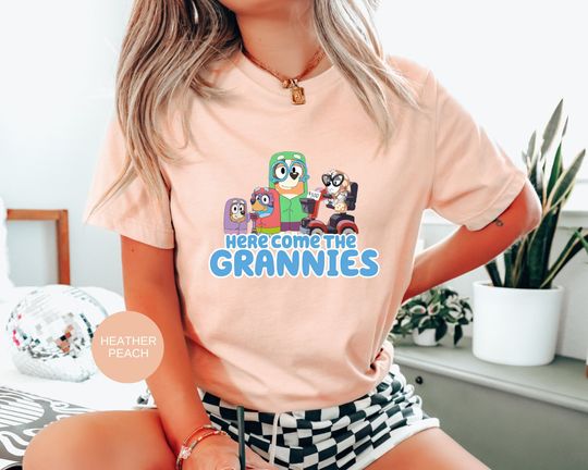 BlueyDad Shirt, Here Comes the Grannies BlueyDad Shirt, Bingo Shirt