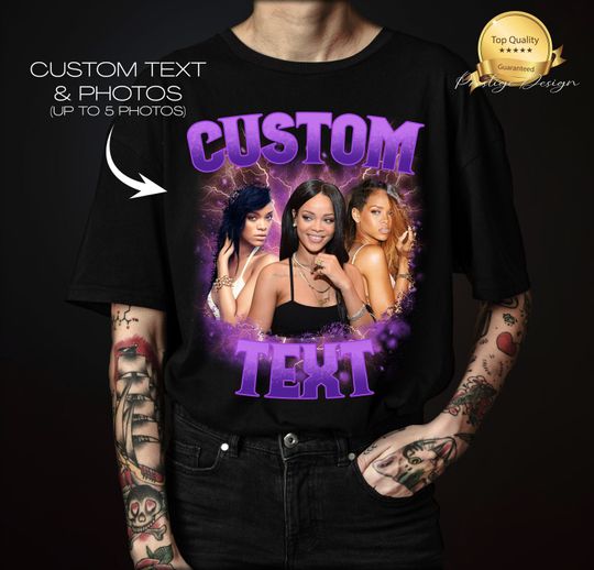 Custom Bootleg Rap Tee, custom bootleg shirt, custom photo shirt