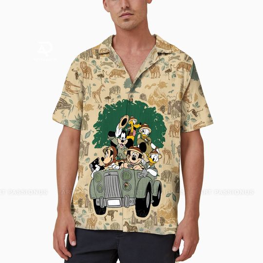 Discover Animal Kingdom Hawaiian Shirt, Mickey and Friends Disney Hawaii Shirt