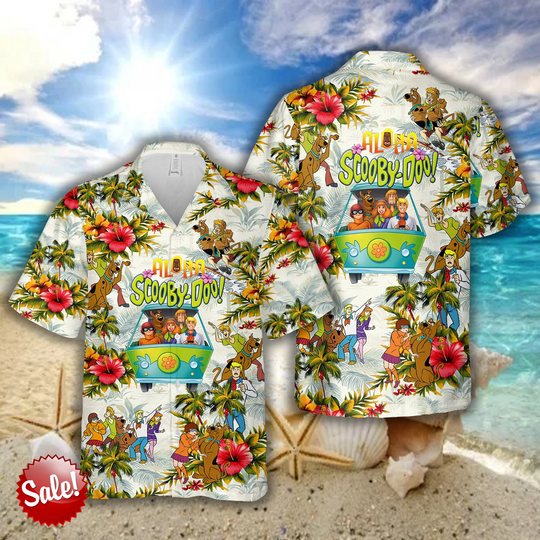 Discover Scooby Doo Hawaiian Shirt, Scooby Doo Button Shirt, Scooby Doo Aloha Shirt