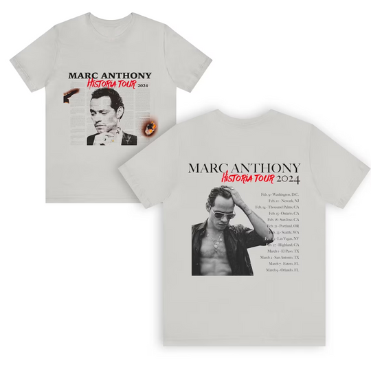 Discover Historia 2024 Tour Marc Anthony T-Shirt
