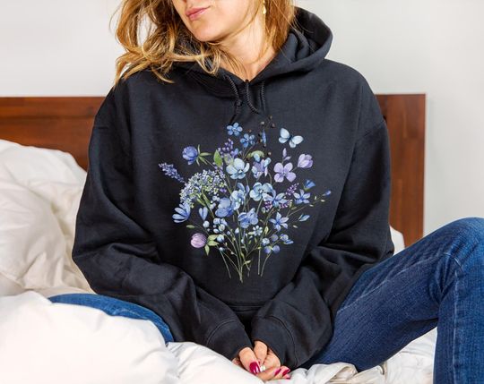 Discover Flower Hoodie, Floral Hoodie, WildFlowers Hoodie