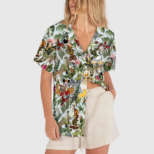 Disney Jungle Cruise Hawaii Shirt, Mickey and Friends Safari Hawaiian Shirt