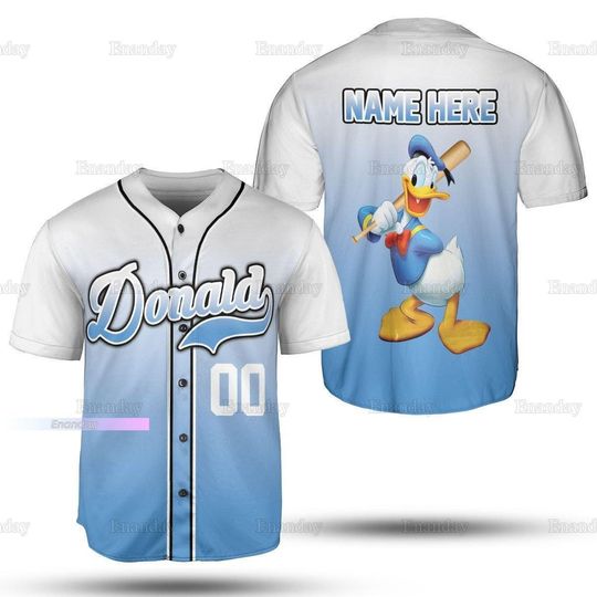 Discover Donald Duck Jersey Shirt, Personalized Jersey