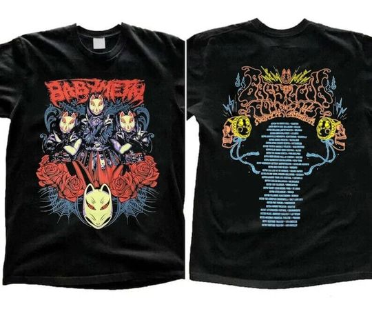 Babymetal US Tour Shirt, Babymetal Tshirt, Babymetal Tour Shirt, The Babyklok Tour Shirt