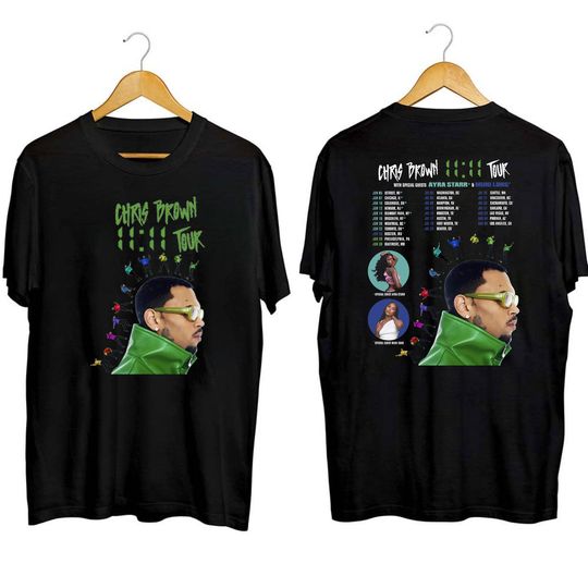 Chris Brown 11:11 Tour 2024 Shirt, Chris Brown Rap Hip Hop Tee