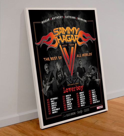 Discover Sammy Hagar The Best Of All Worlds 2024 Tour Poster