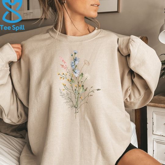 Minimalist Wildflower Sweatshirt