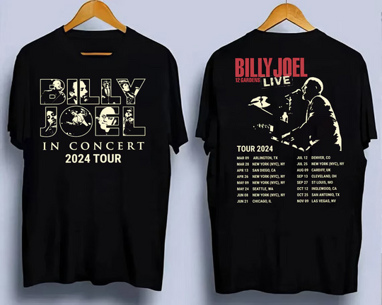 Billy Joel Music Tour 2024 T-Shirt